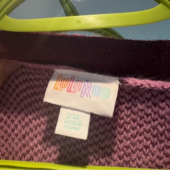 LulaRoe Peyton open front cardigan 2XL - Picture 2 of 4